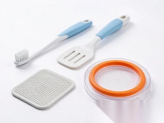 Présente les points clés de la sélection du surmoulage TPE pour les manches de brosse à dents, les poignées d'ustensiles de cuisine et les pièces antidérapantes des articles de tous les jours, y compris l'adaptation du substrat, la dureté, la structure, le processus de moulage par injection, la durabilité et la validation du produit final.